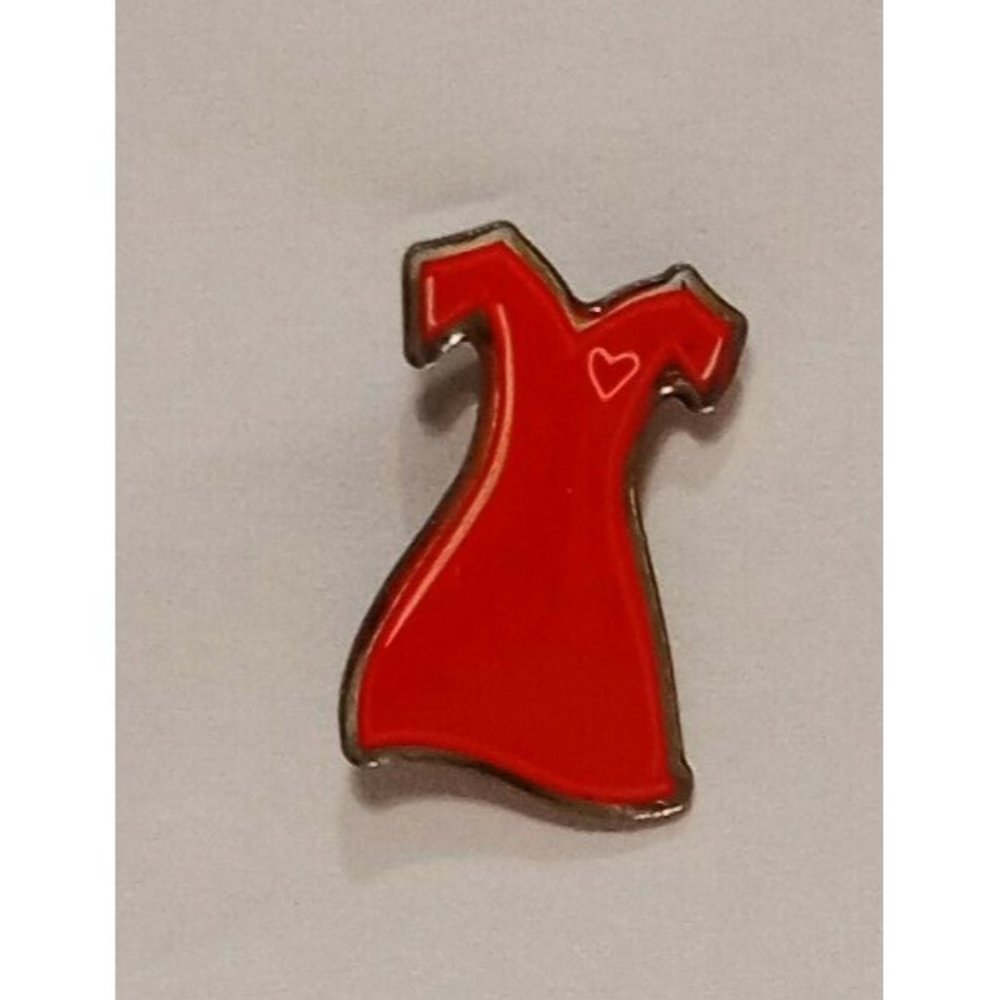 Red Dress Pin American Heart Association Go Red for Women 3/4"
